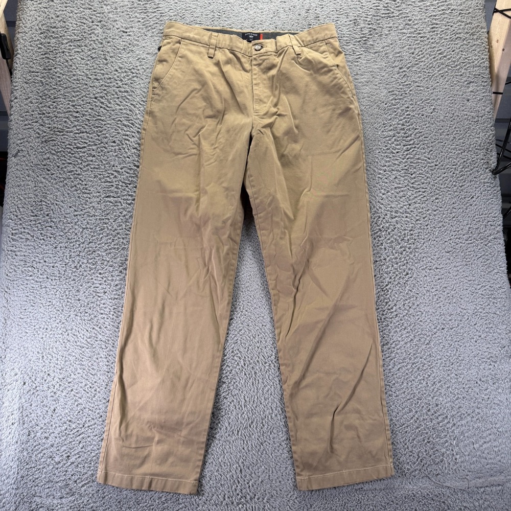 Dockers Smart 360 Flex Pant Mens 36x33 Beige Cotton Khakis Straight Classic Fit